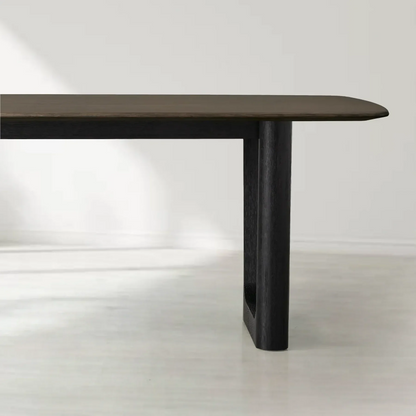 Sailor Germain Rectangular Solid Wood Dining Table with Rennes Base