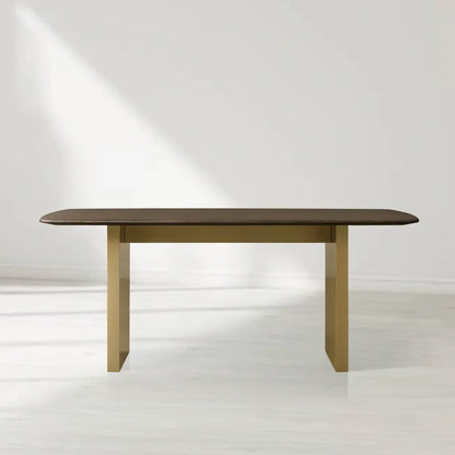 Sailor Germain Rectangular Wood Dining Table with Clement Base