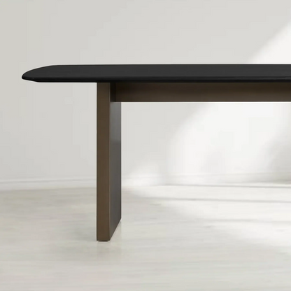 Sailor Germain Rectangular Wood Dining Table with Clement Base