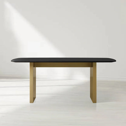 Sailor Germain Rectangular Wood Dining Table with Clement Base
