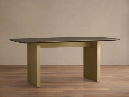 Sailor Germain Rectangular Wood Dining Table with Clement Base