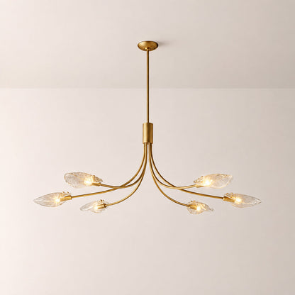 Sally Clear Glass Linear Chandelier