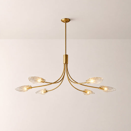 Sally Clear Glass Linear Chandelier