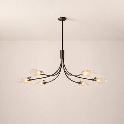 Sally Clear Glass Linear Chandelier