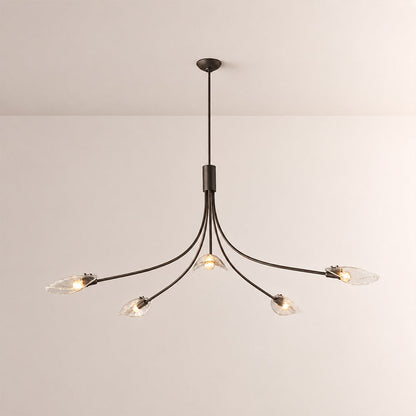 Sally Clear Glass Round Chandelier
