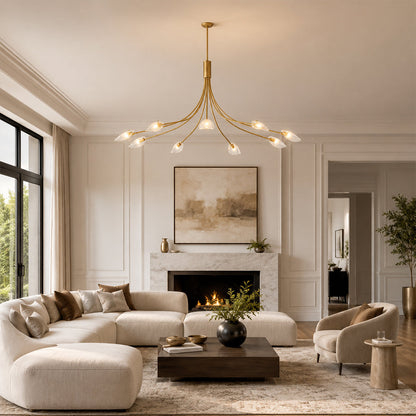 Sally Clear Glass Round Chandelier
