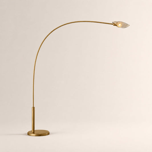 Sally Smoke Glass Floor Lamp