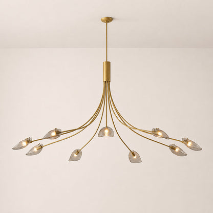 Sally Smoke Glass Round Chandelier