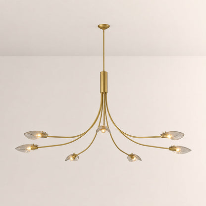 Sally Smoke Glass Round Chandelier