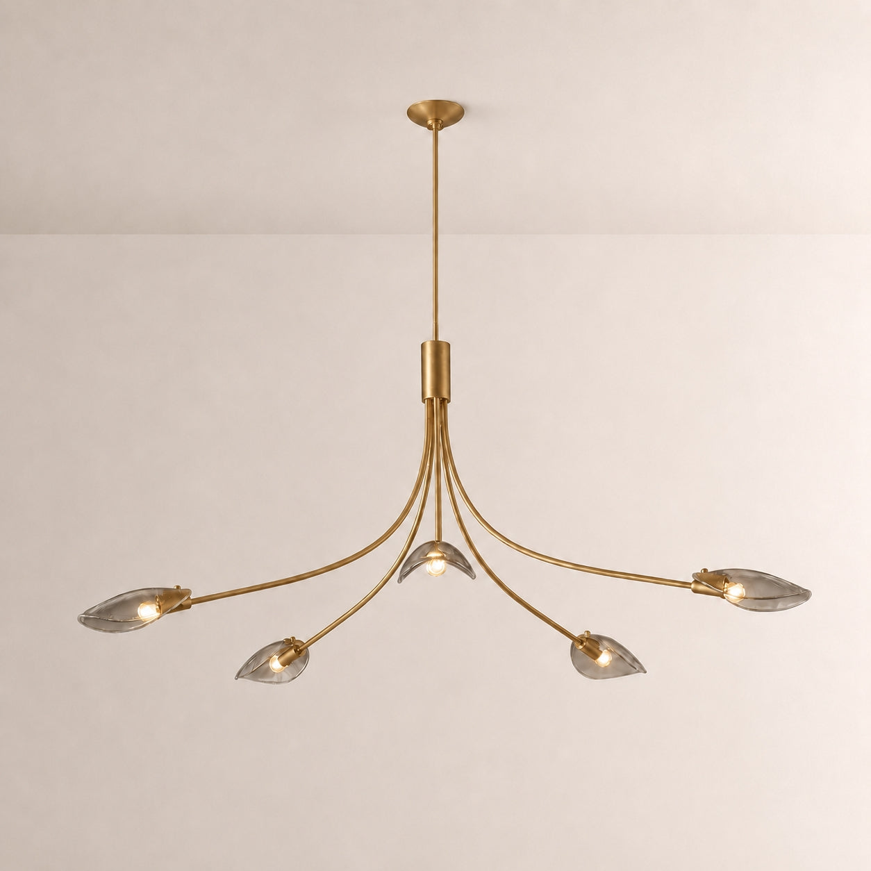 Sally Smoke Glass Round Chandelier