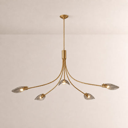 Sally Smoke Glass Round Chandelier