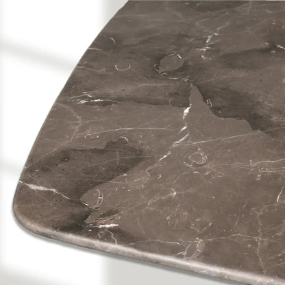 Santos Marble Top Tulip Base Dining Table