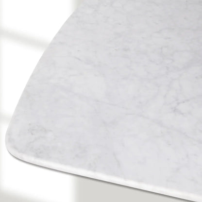 Santos Marble Top Tulip Base Dining Table