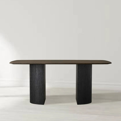 Santos Sculptural Double Pedestal Dining Table