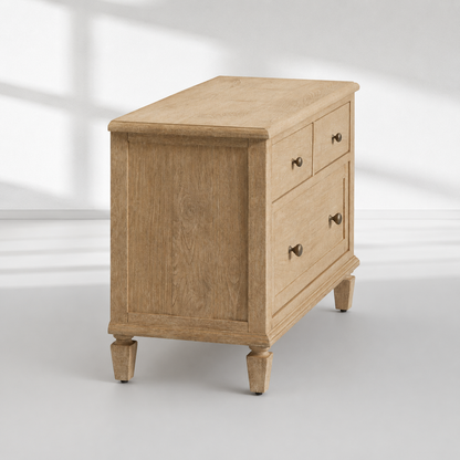 Sausalito 3-Drawer Nightstand 34"