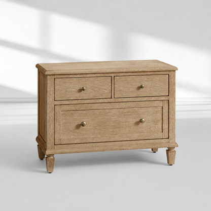 Sausalito 3-Drawer Nightstand 34"