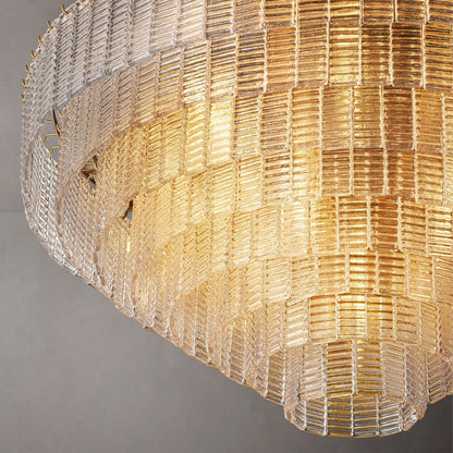 Shakiesha Glass Round Chandelier 41"D