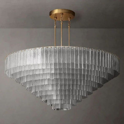Shakiesha Glass Round Chandelier 65"