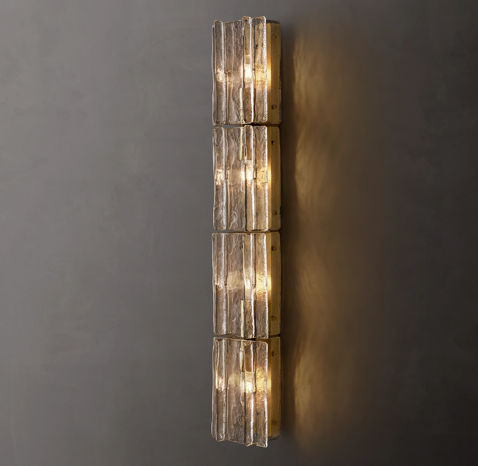 Sharon Smoke Glass Grand Sconce