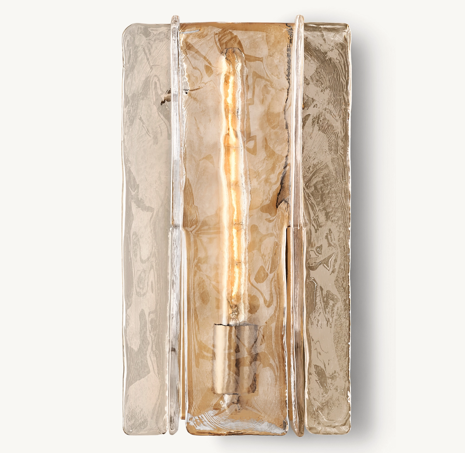 Sharon Smoke Glass Sconce 15"