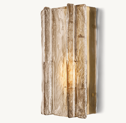 Sharon Smoke Glass Sconce 15"