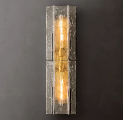 Sharon Smoke Glass Sconce 30"