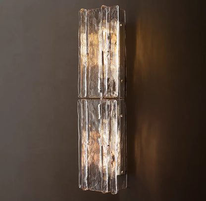Sharon Smoke Glass Sconce 30"