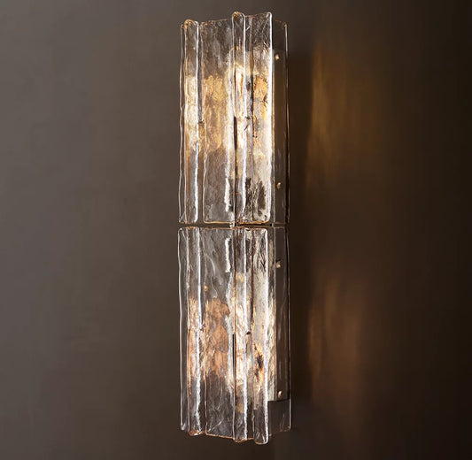 Sharon Smoke Glass Sconce 30"