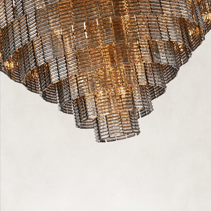 Sirenna Smoke Glass Round Chandelier