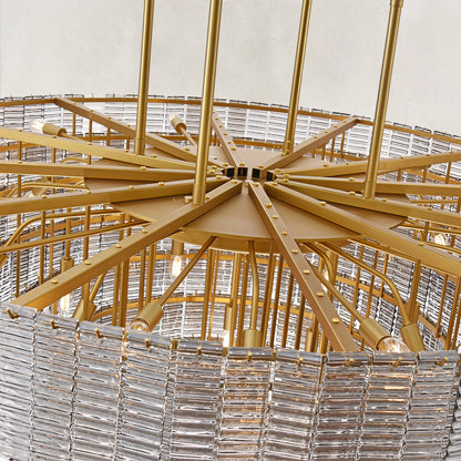 Sirenna Smoke Glass Round Chandelier