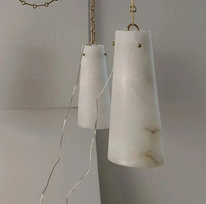 Alabaster Steven Contemporary Vintage 2-Light Pendant