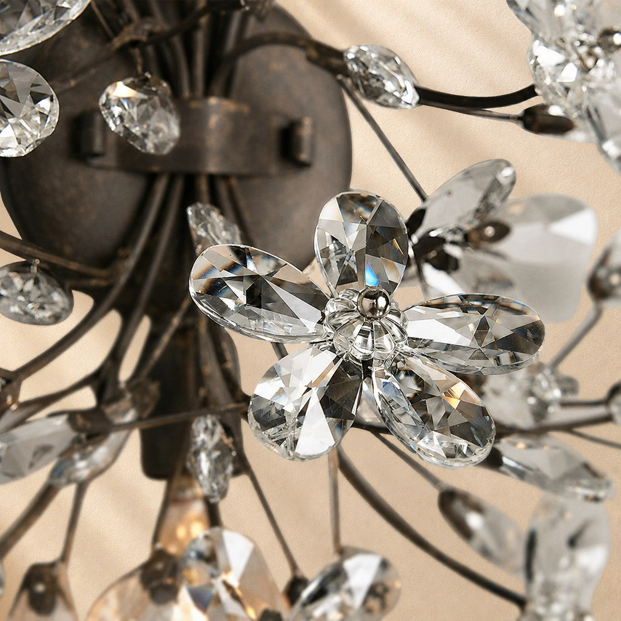 Susan Crystal Blossom Wall Sconce