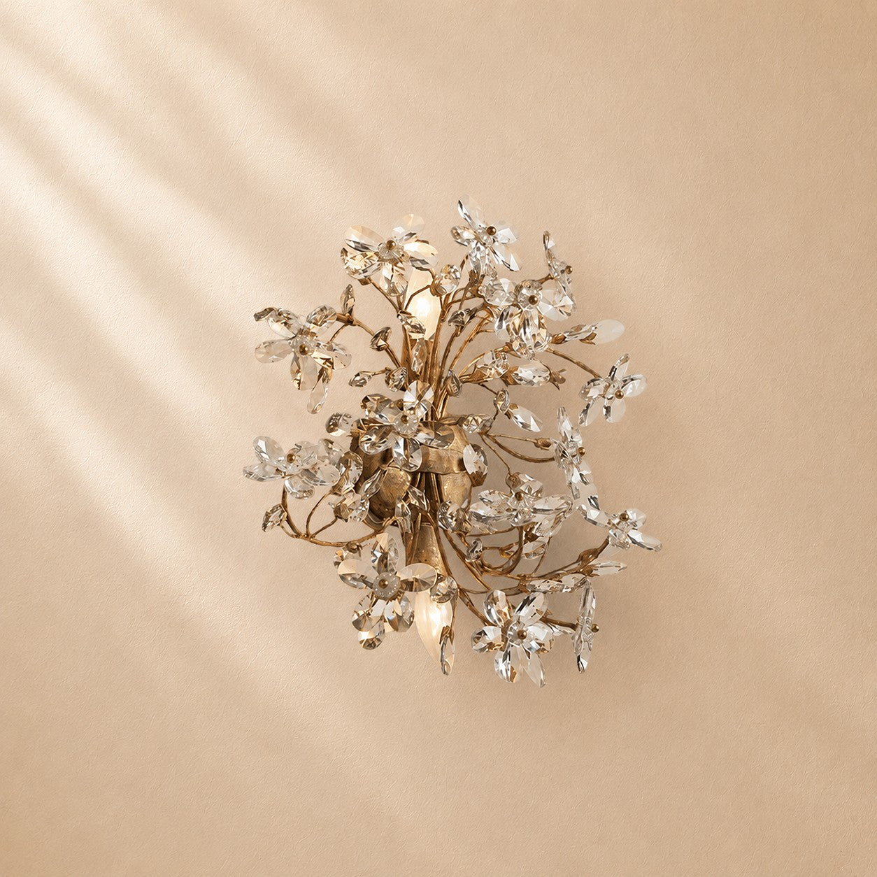 Susan Crystal Blossom Wall Sconce