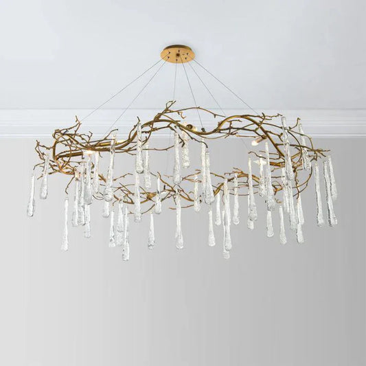 Teardrop Round Chandelier