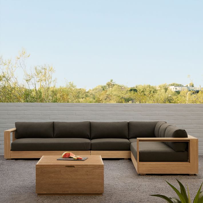 Telluride Outdoor 3-Piece L-Shaped Sectional (115")