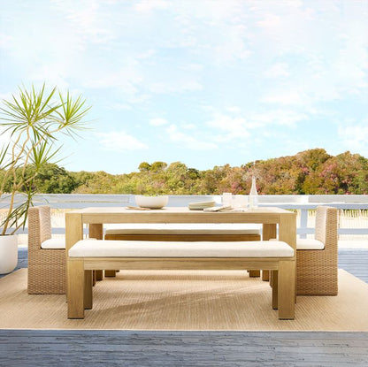 Portside Outdoor Extendable Dining Table (76.5"–115")