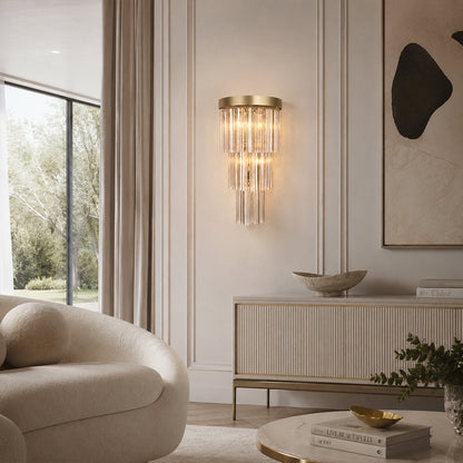 Vigor Smoke Glass Wall Sconce