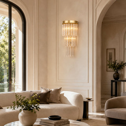 Vigor Smoke Glass Wall Sconce
