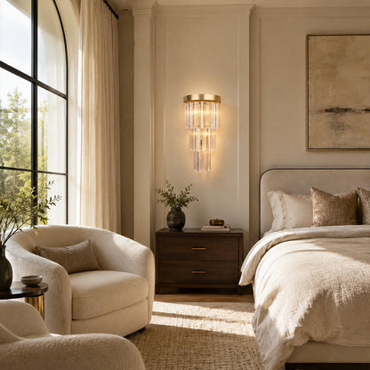 Vigor Smoke Glass Wall Sconce