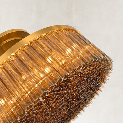 Vigor Modern Round Smoke Glass Chandelier