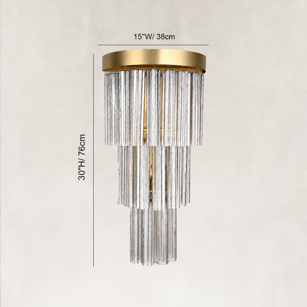Vigor Smoke Glass Wall Sconce