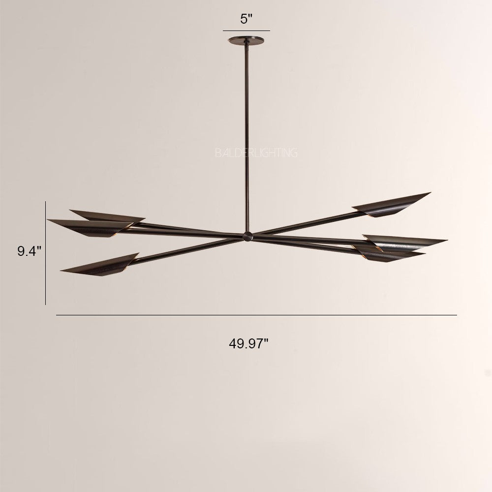 Vtura Linear Cylindrical Chandelier