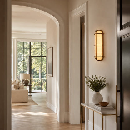 Winni Ribbed Glass Wall Sconce