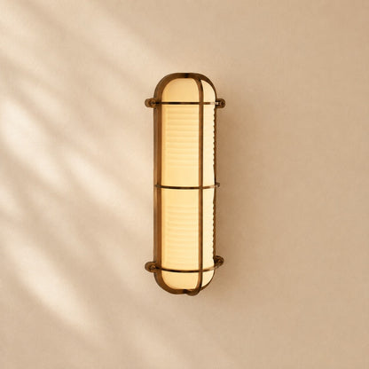 Winni Ribbed Glass Wall Sconce