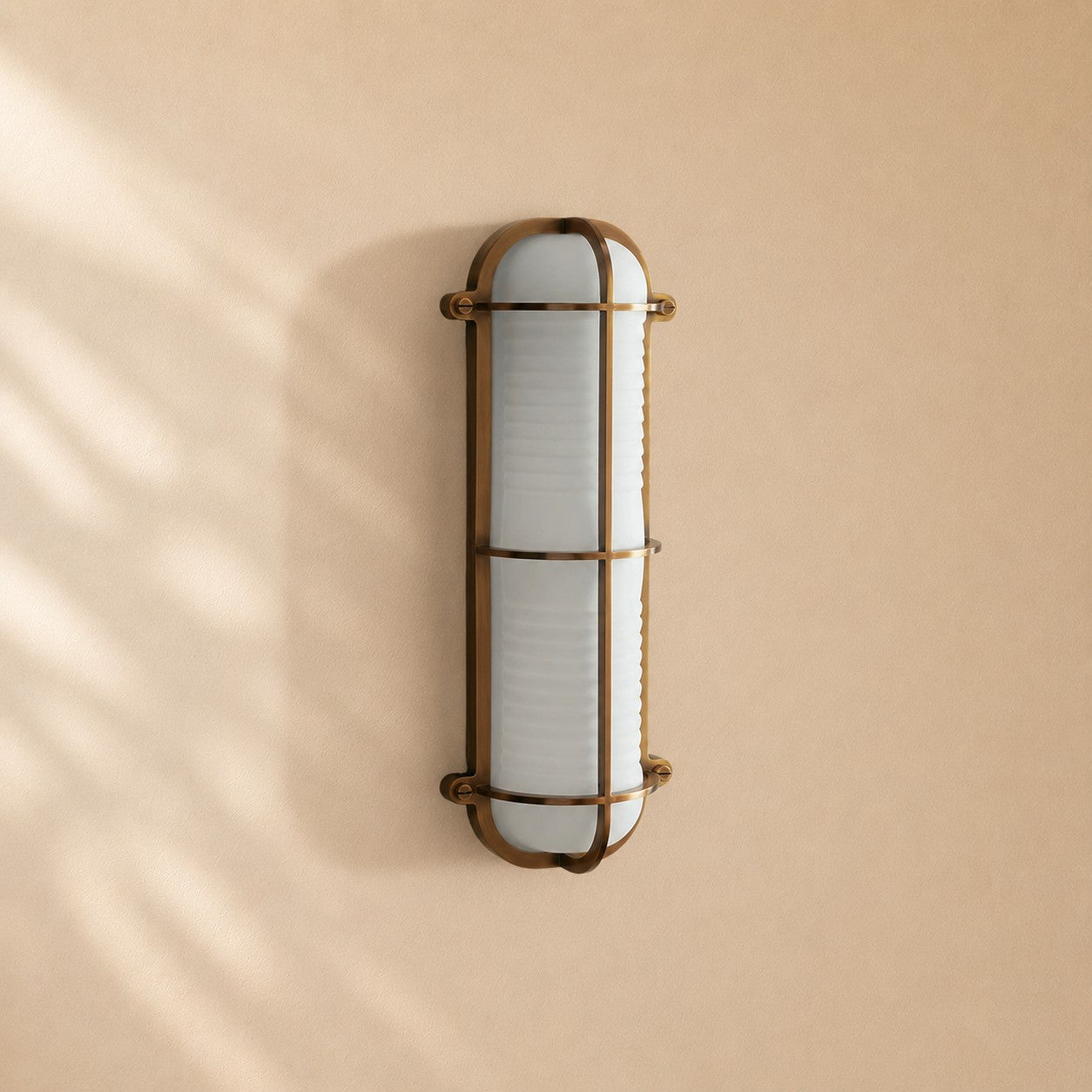 Winni Ribbed Glass Wall Sconce