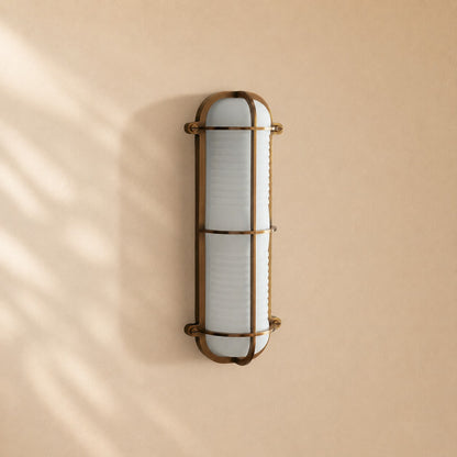 Winni Ribbed Glass Wall Sconce
