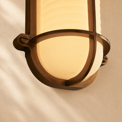 Winni Ribbed Glass Wall Sconce