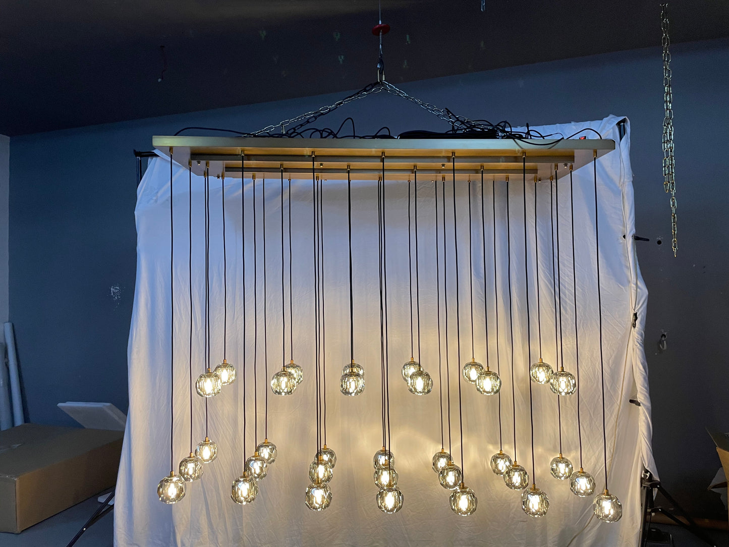 Balle Rectangular Chandelier 72 Inch（Customized)