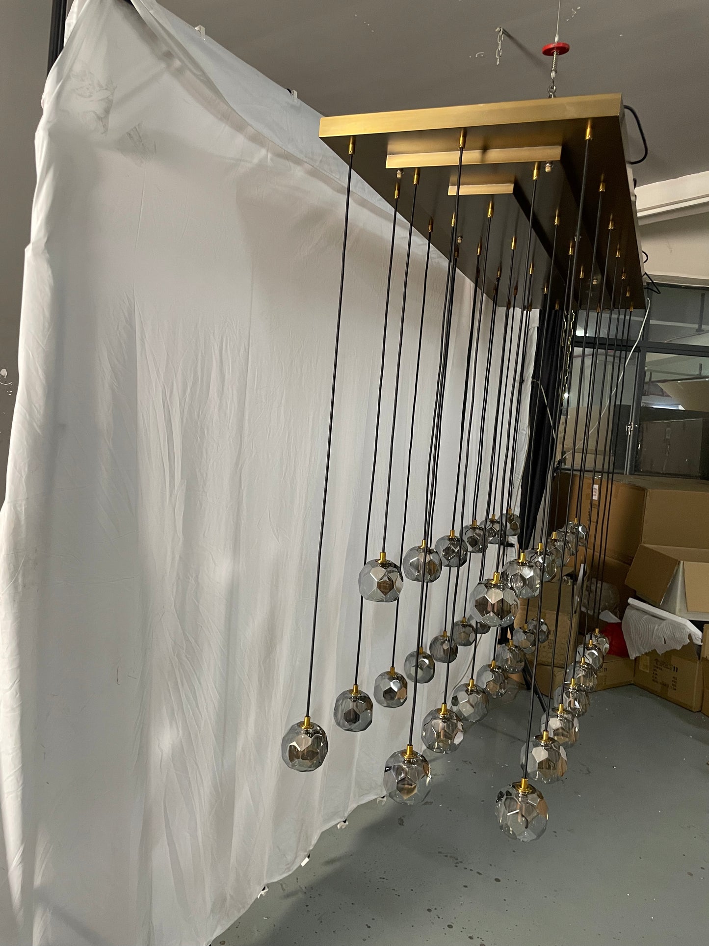 Balle Rectangular Chandelier 72 Inch（Customized)